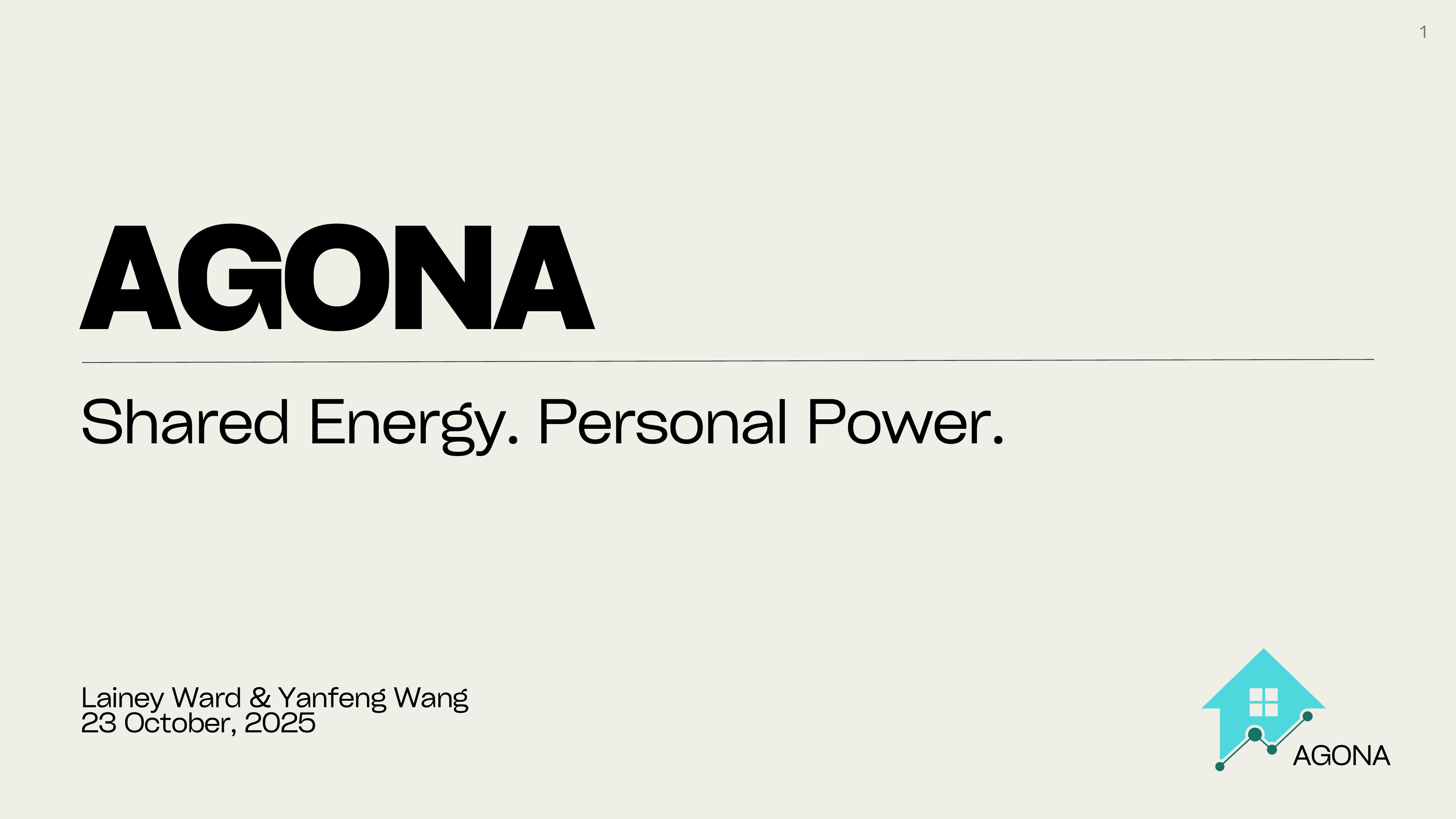 Agona pitch — title